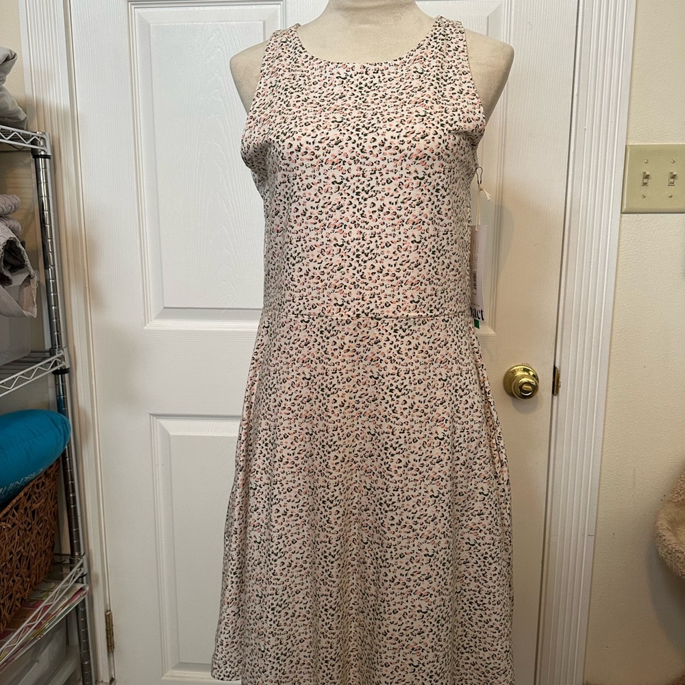 Pact Safari Fit and Flare Tank Dress